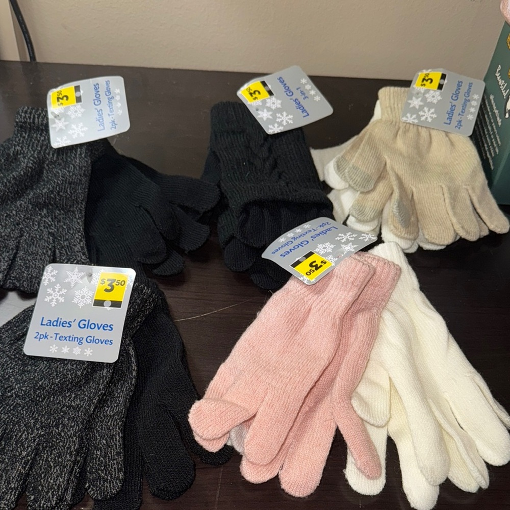 Stylish Texting Gloves 2-Pack - Black and Gray